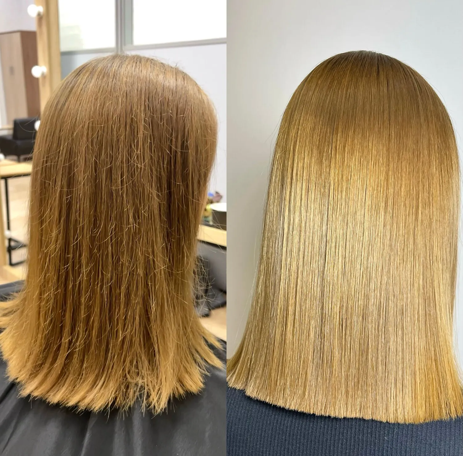 Визуальное объяснение: кератиновое восстановление волос