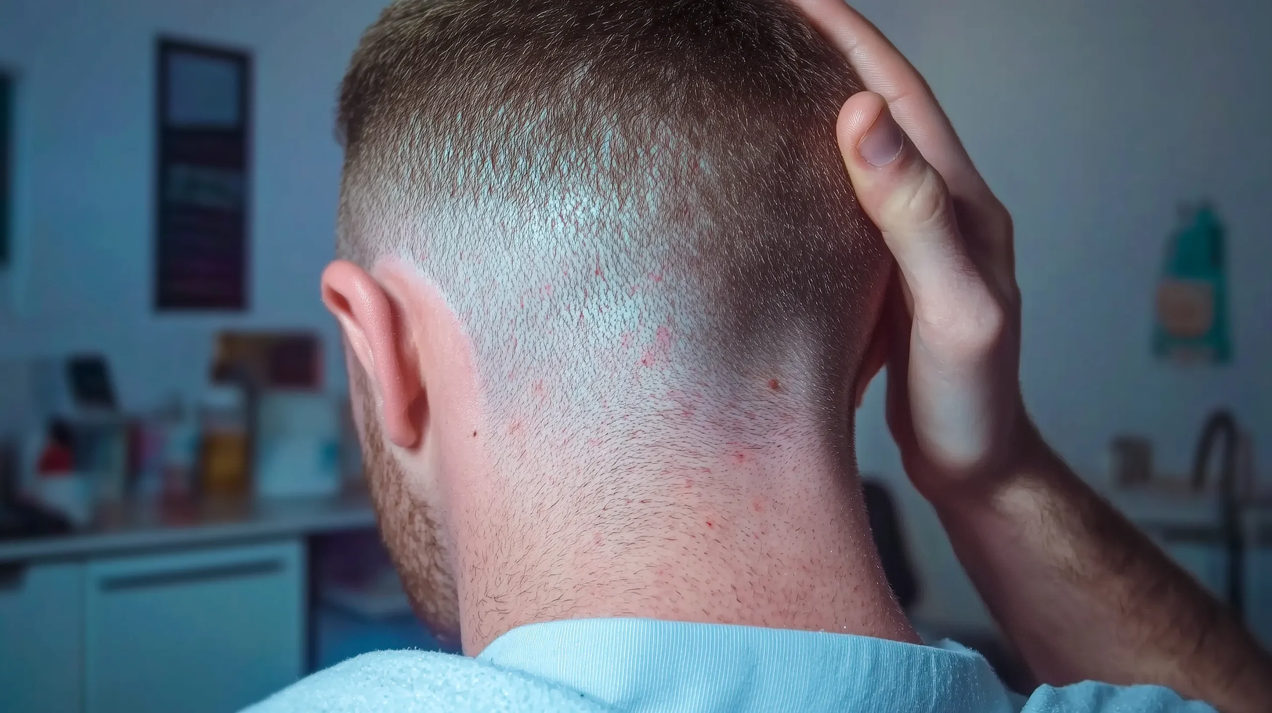 Визуальное руководство по: раздражение кожи головы