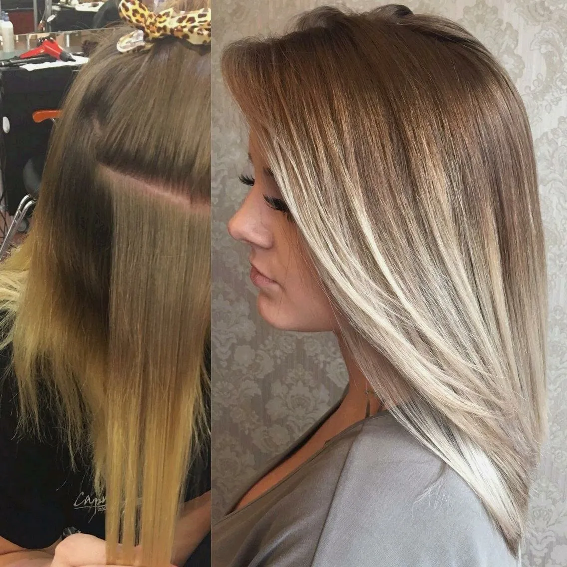 Визуальное объяснение: тонирование русых волос