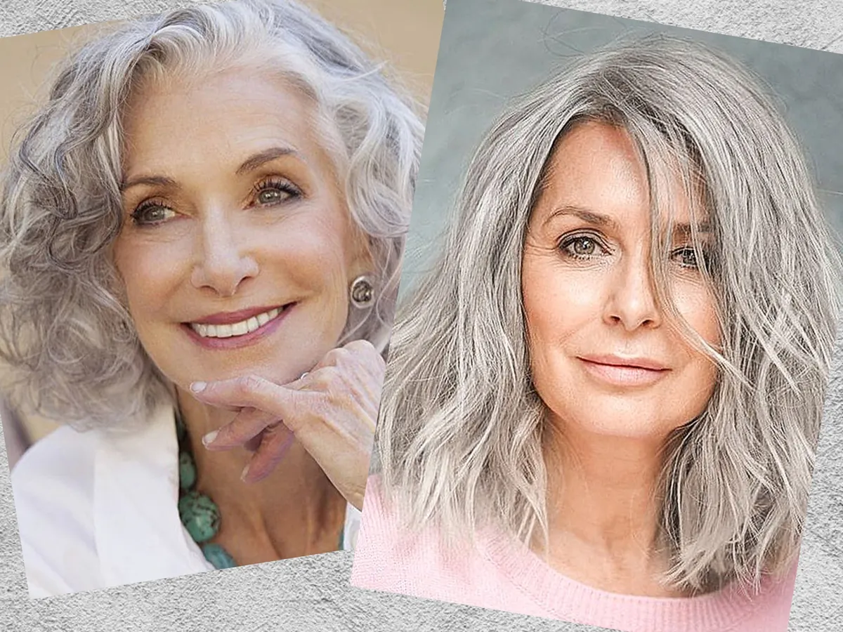 Визуальное руководство по: тонирование седых волос