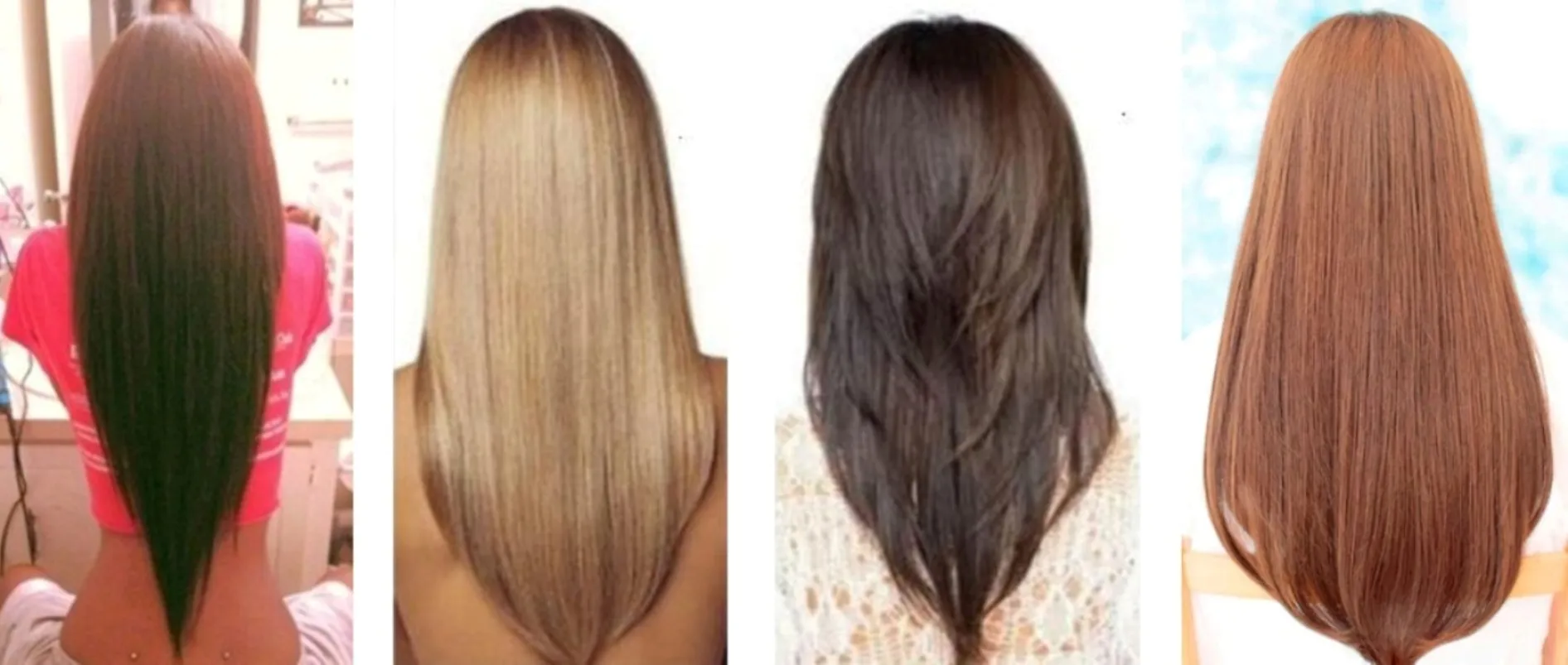 Наглядная иллюстрация различных видов стрижек волос: каре, боб, пикси и градуированные техники