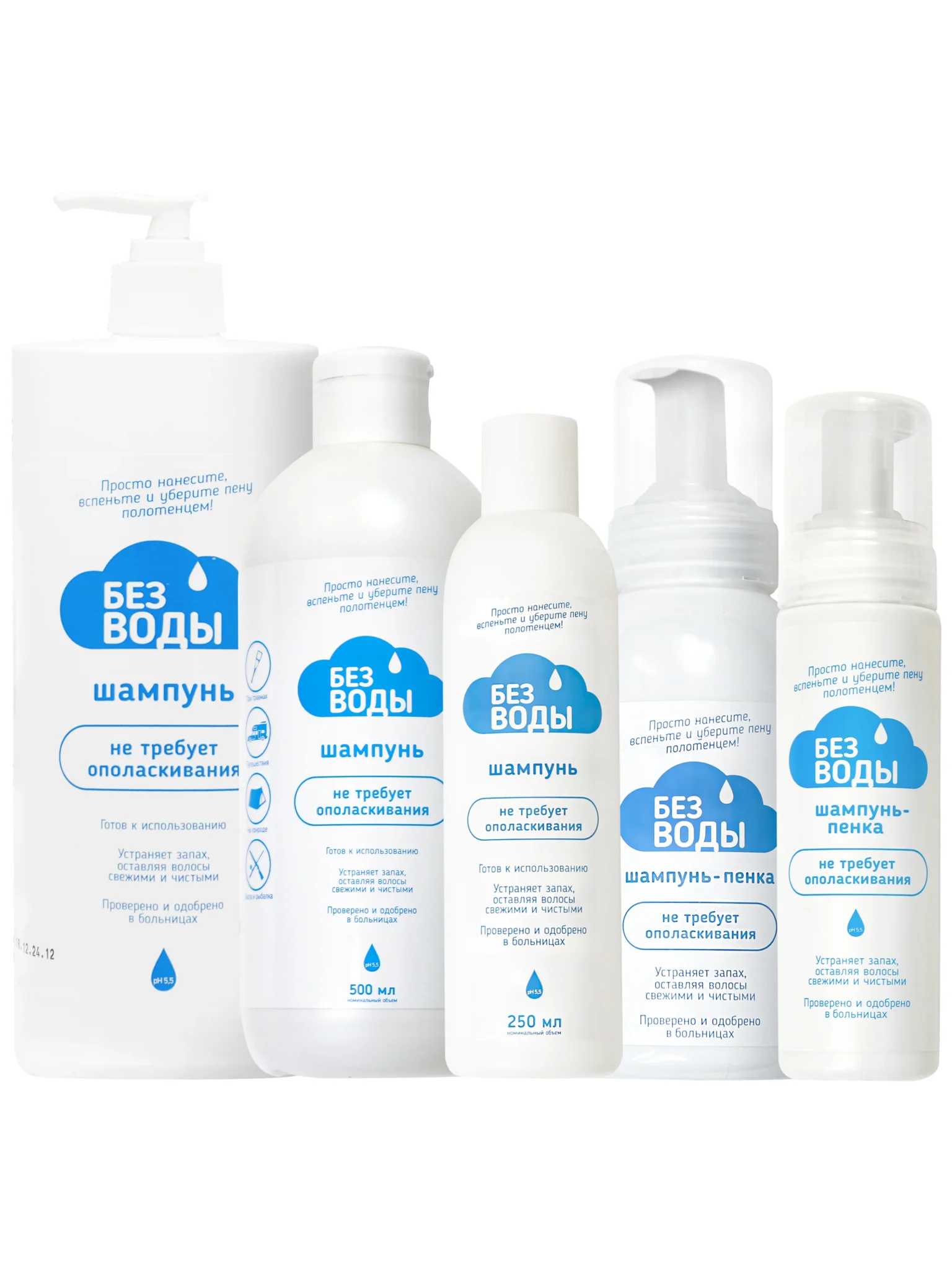 Визуальное объяснение: вода для мытья волос