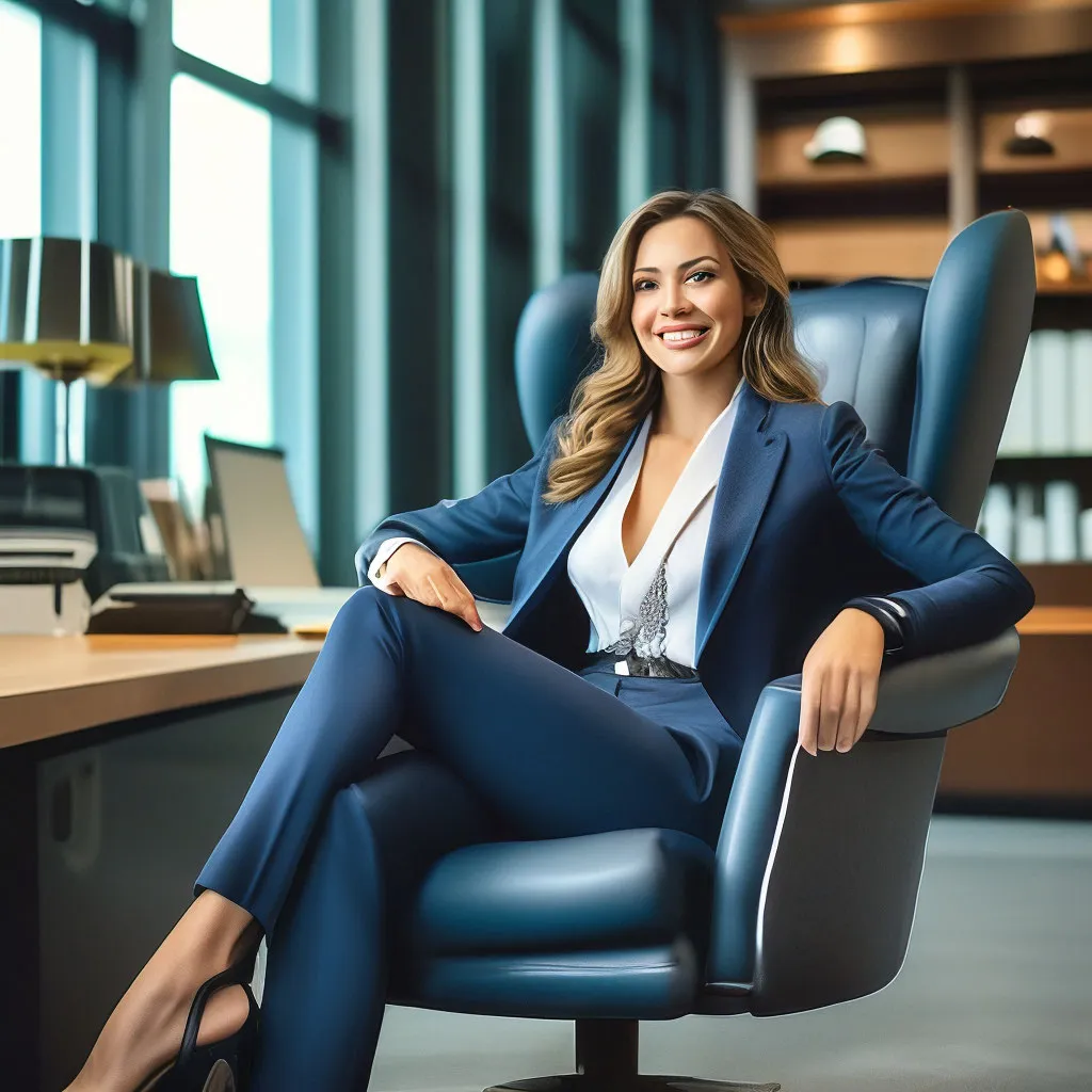 Визуальное объяснение: бизнес-леди