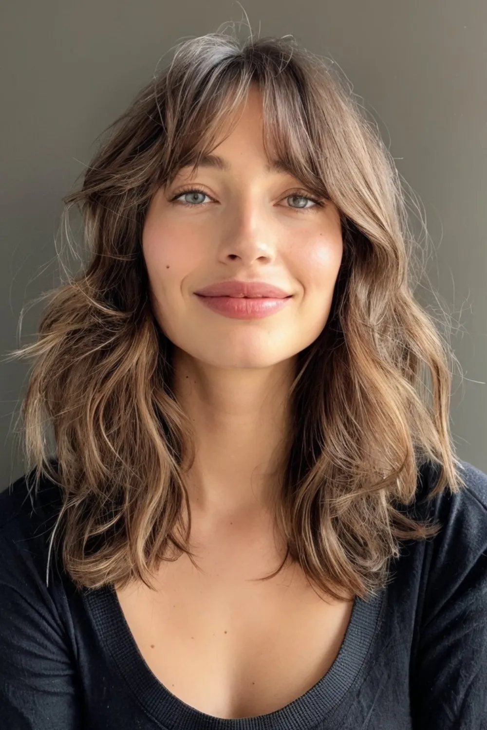 Визуальное объяснение: длинная челка