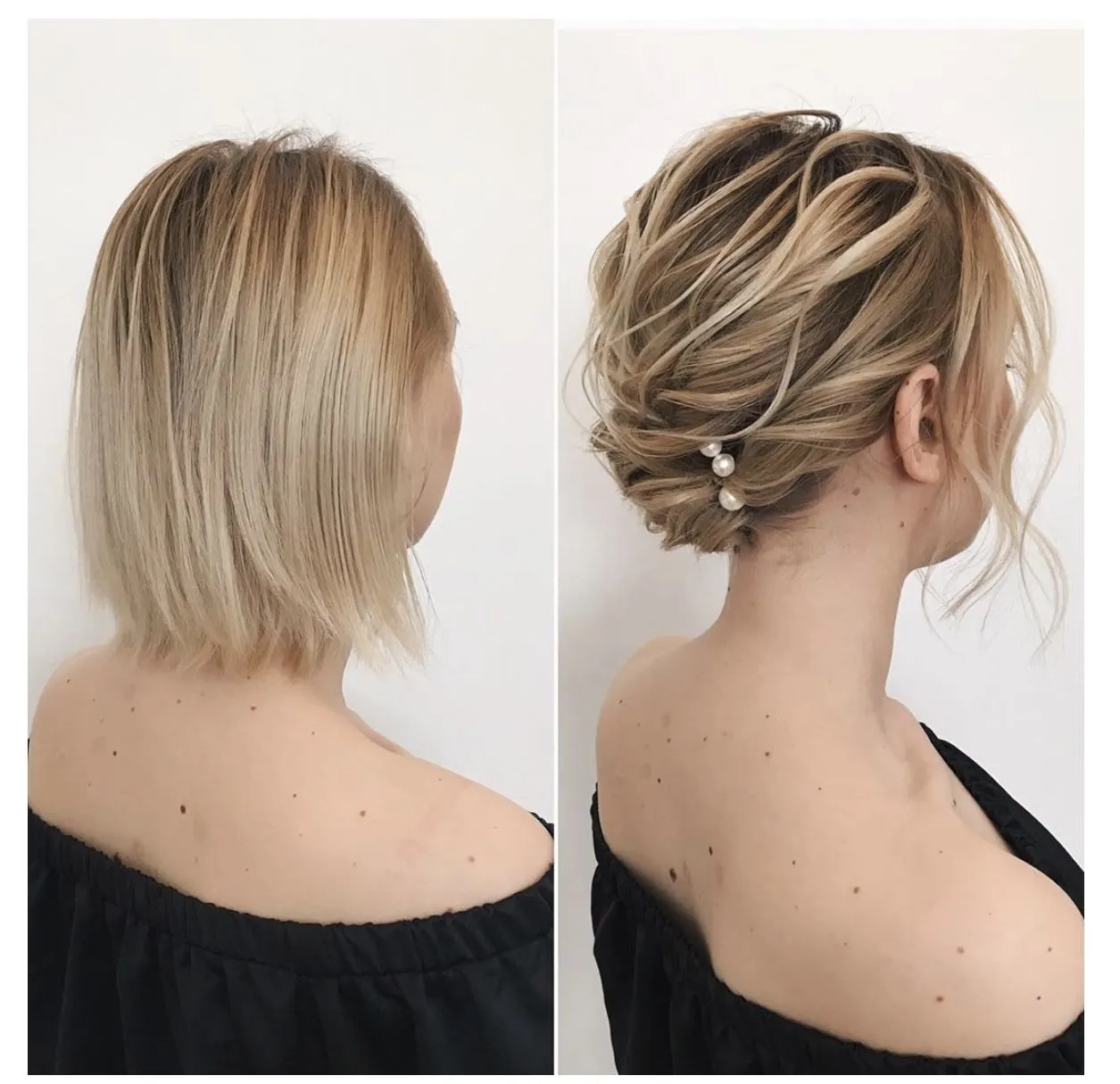 Визуальное объяснение: как уложить короткие волосы