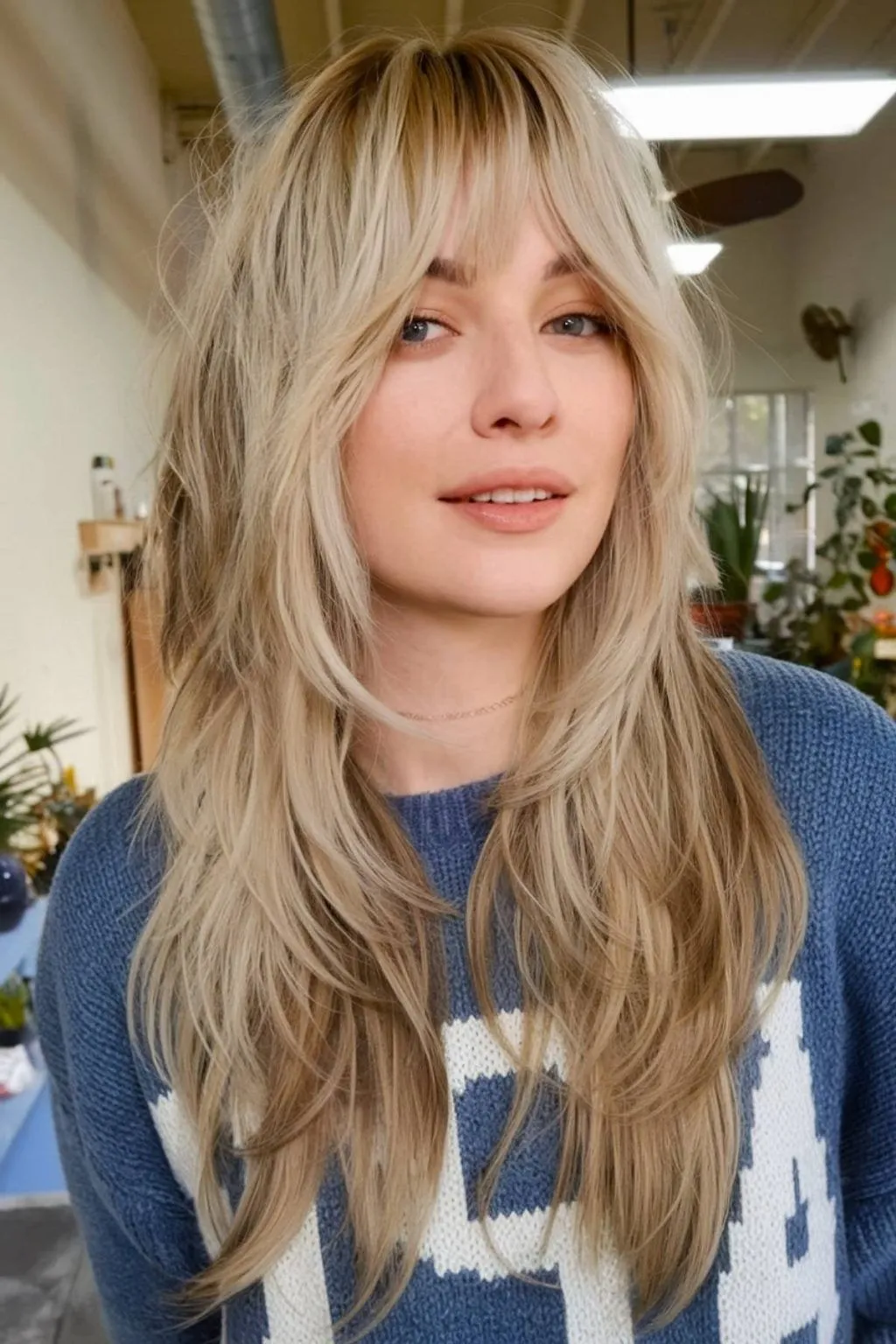 Визуальное объяснение: каскад с челкой