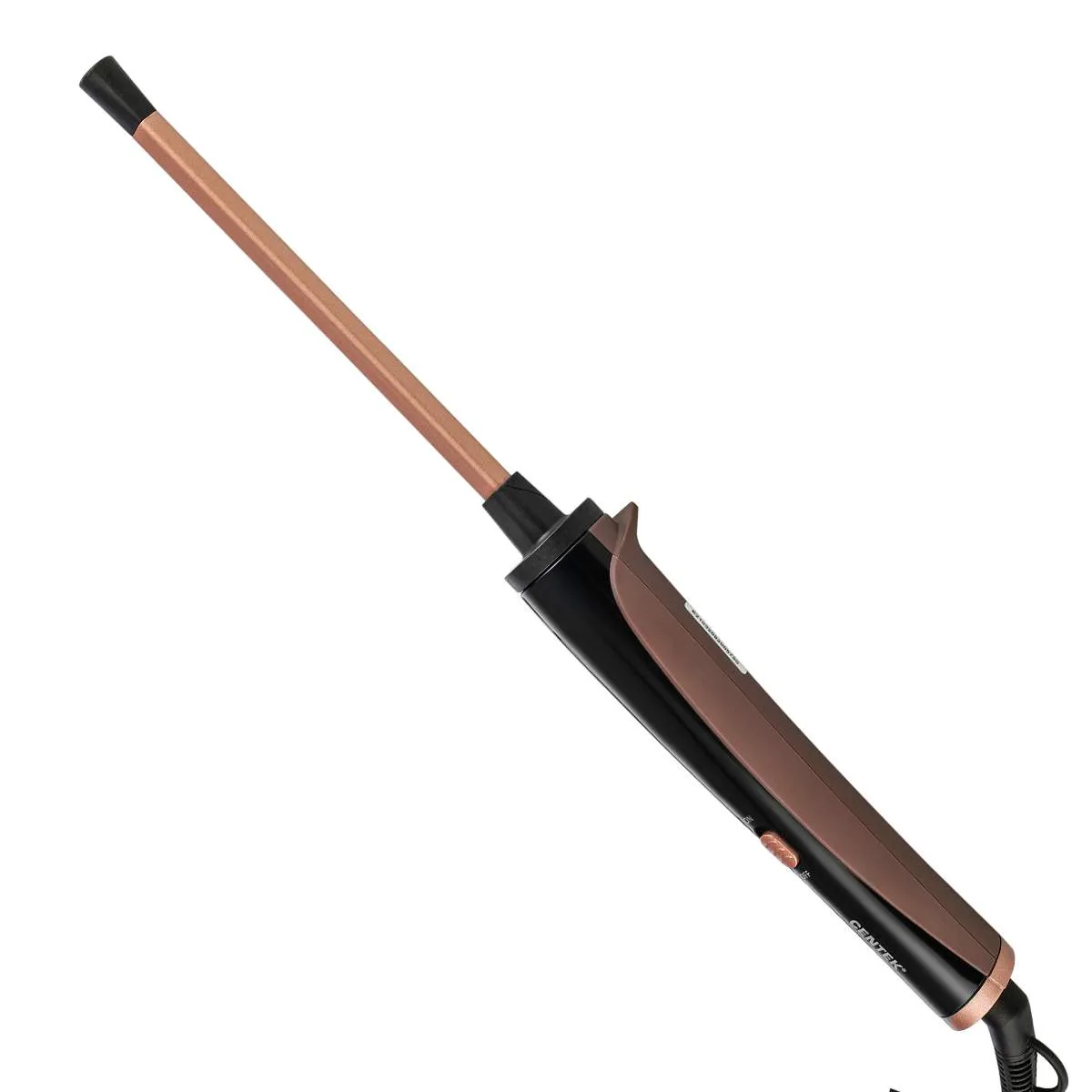 Профессиональный стайлер для волос с вращающимися пластинами на белом фоне, готовый к созданию укладки