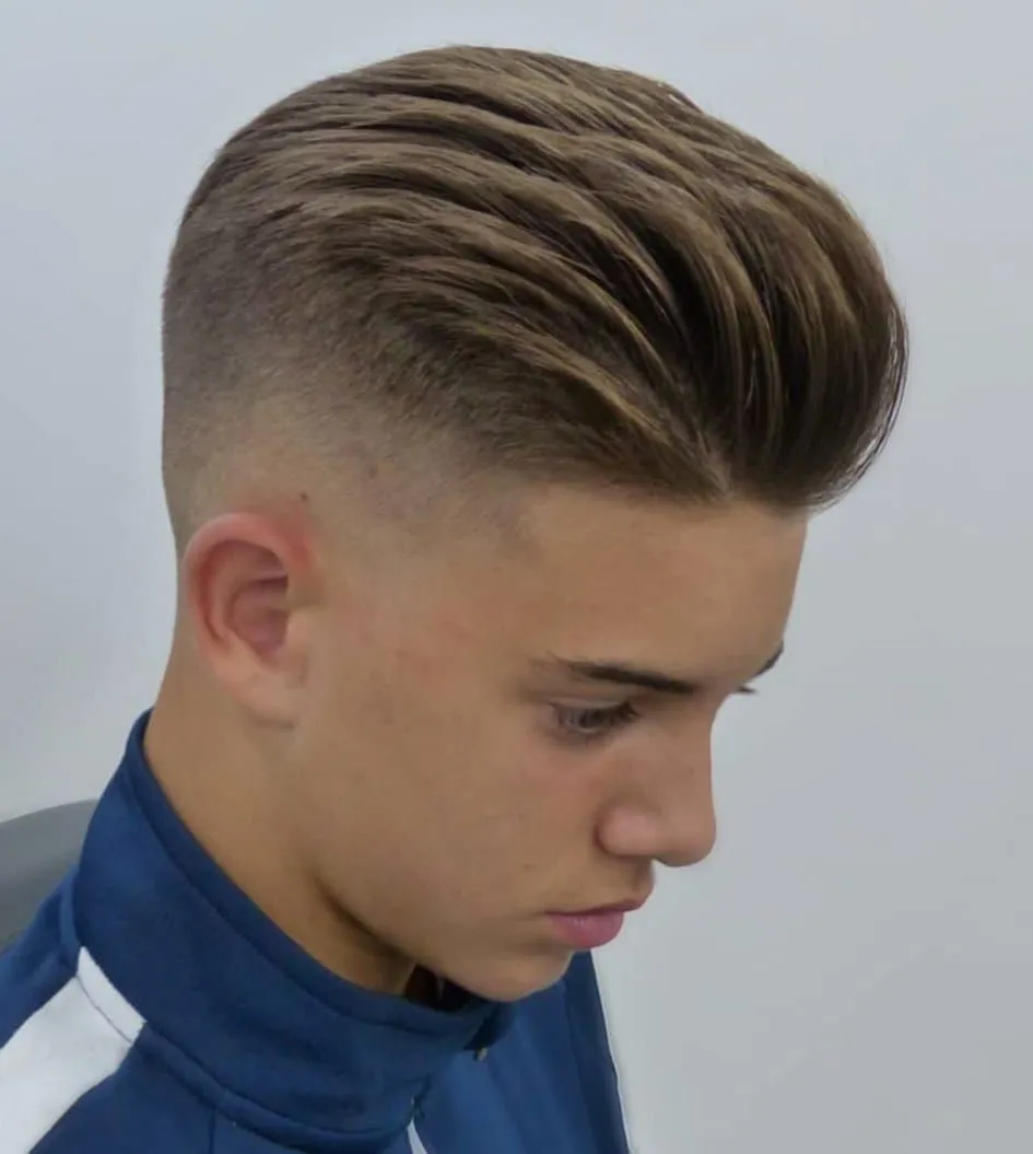 Коллаж современных модных стрижек для подростков мальчиков: ирокез, канадка, бокс и текстурированные варианты