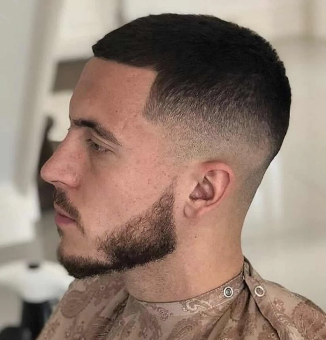 Визуальное объяснение: Мужская стрижка цезарь