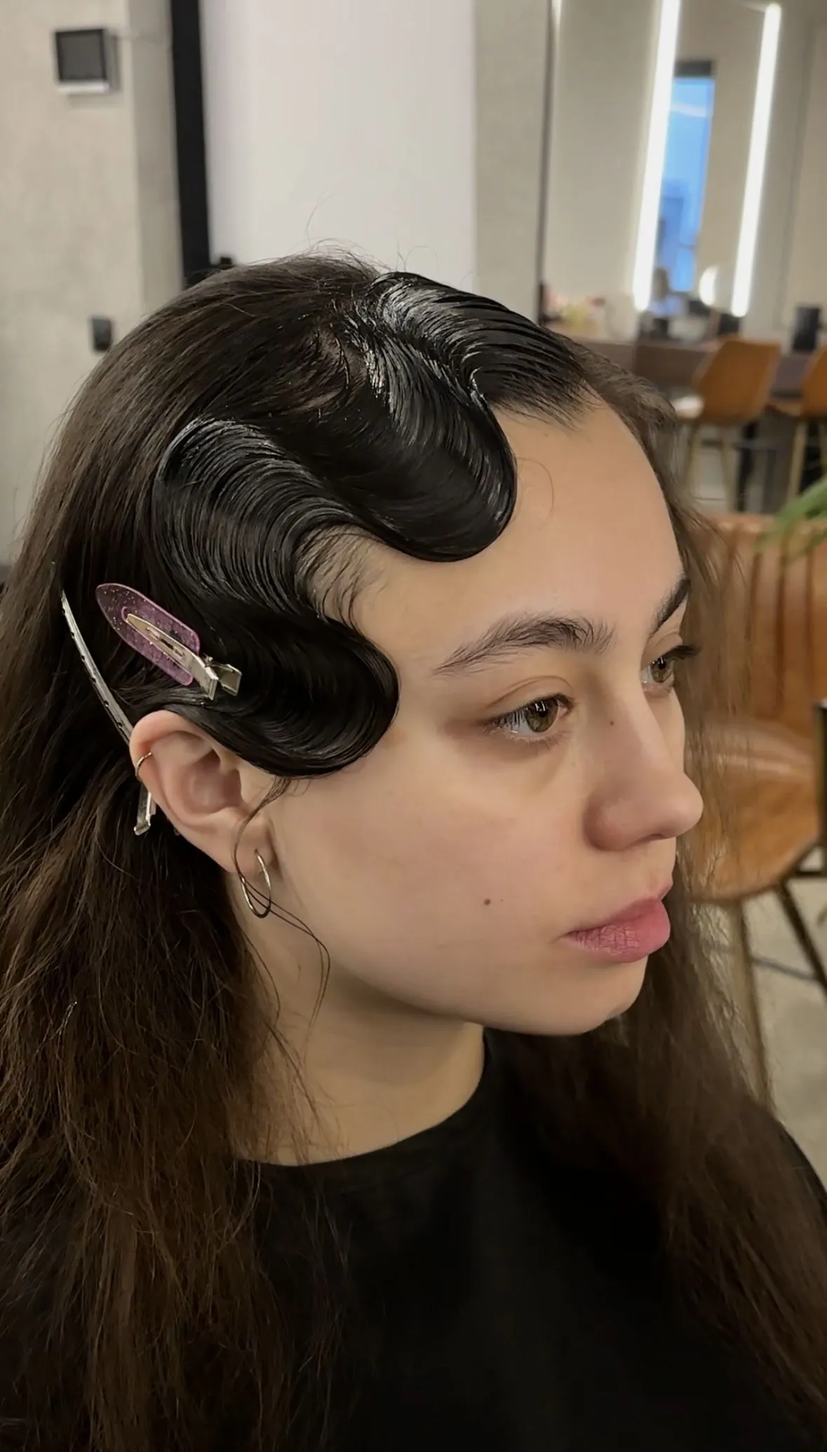 Визуальное объяснение: прическа волны