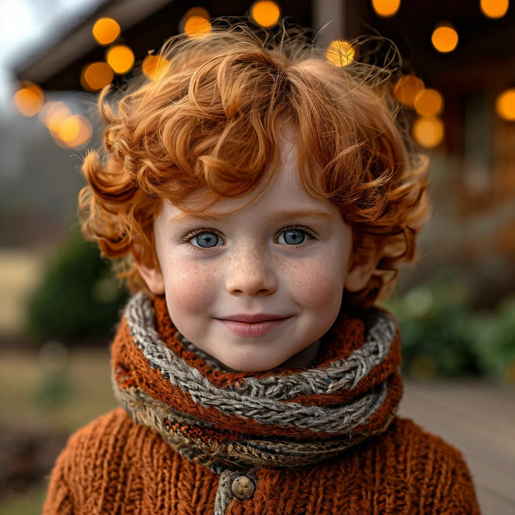 Визуальное объяснение: рыжие волосы у детей