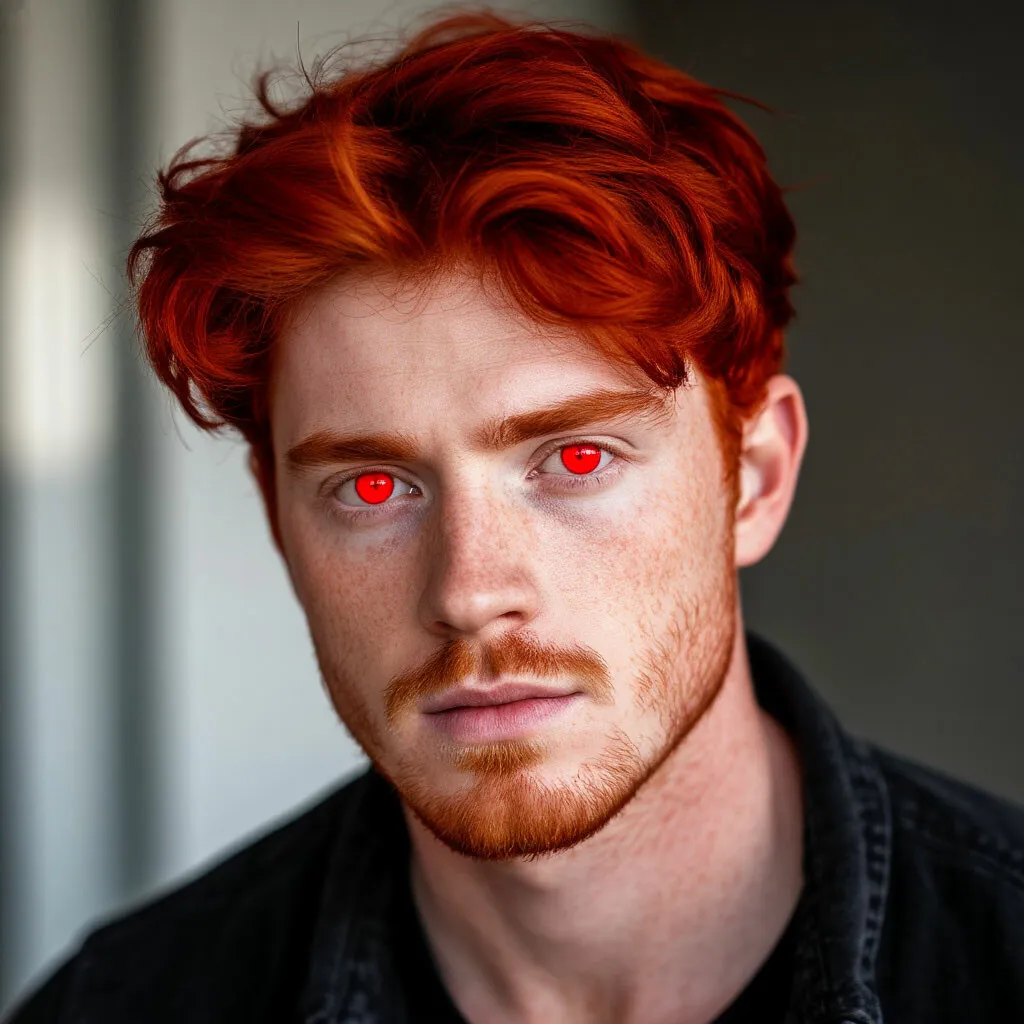 Визуальное объяснение: рыжие волосы у мужчин