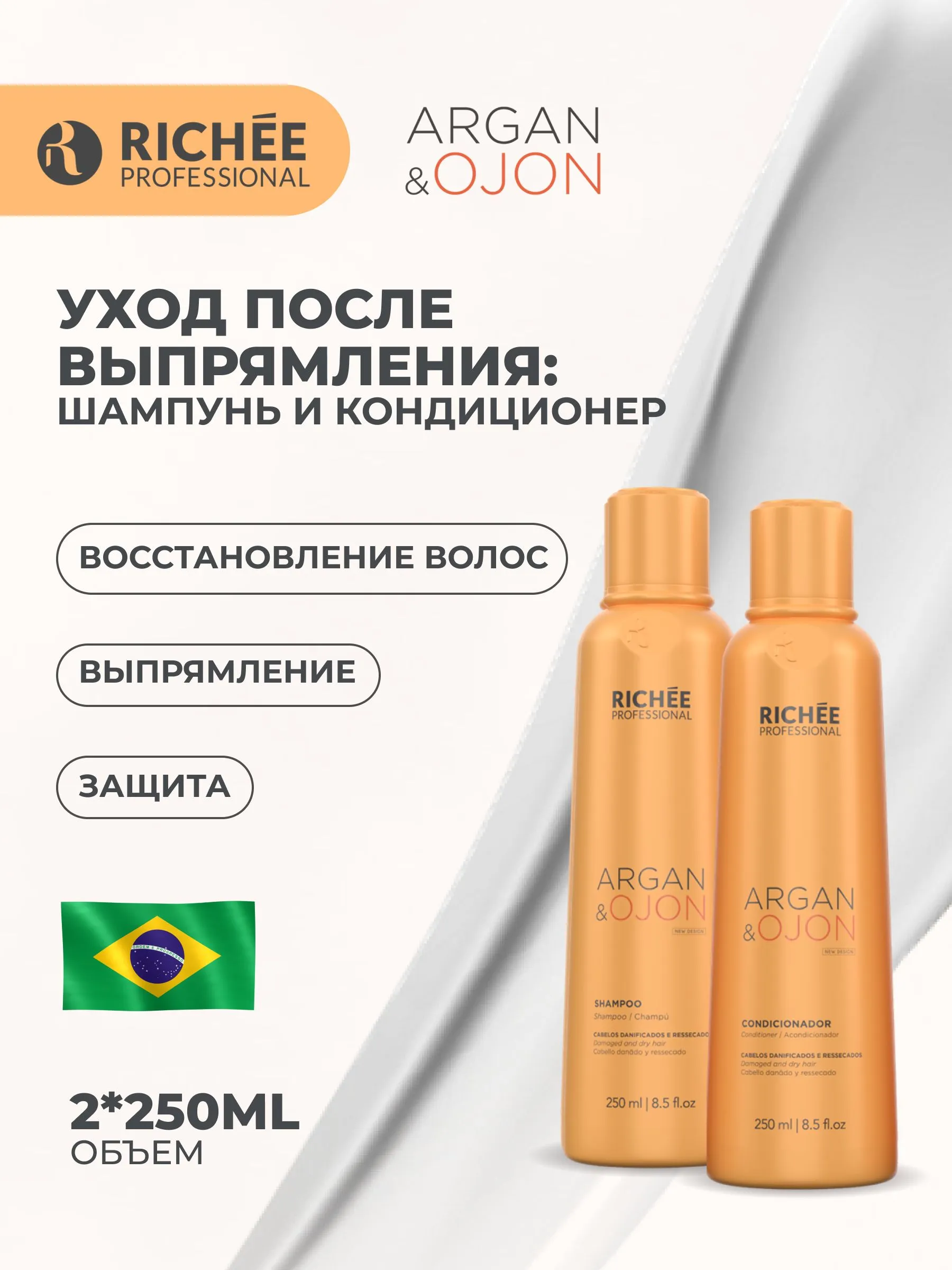 Визуальное объяснение: шампунь после кератинового выпрямления