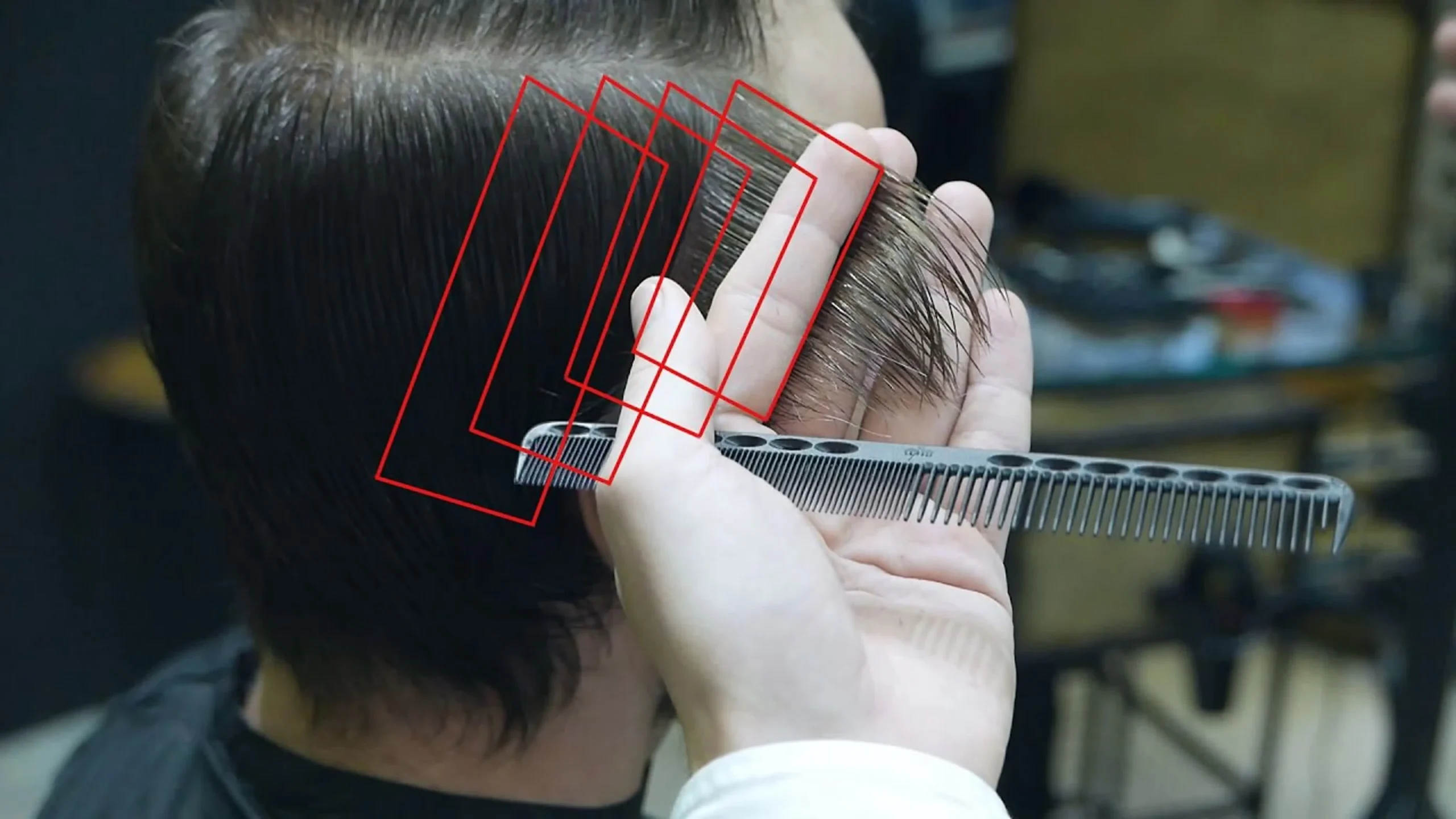 Образовательный материал - Мужская стрижка ножницами: техники, виды и пошаговые инструкции Визуальное объяснение: стрижка ножницами