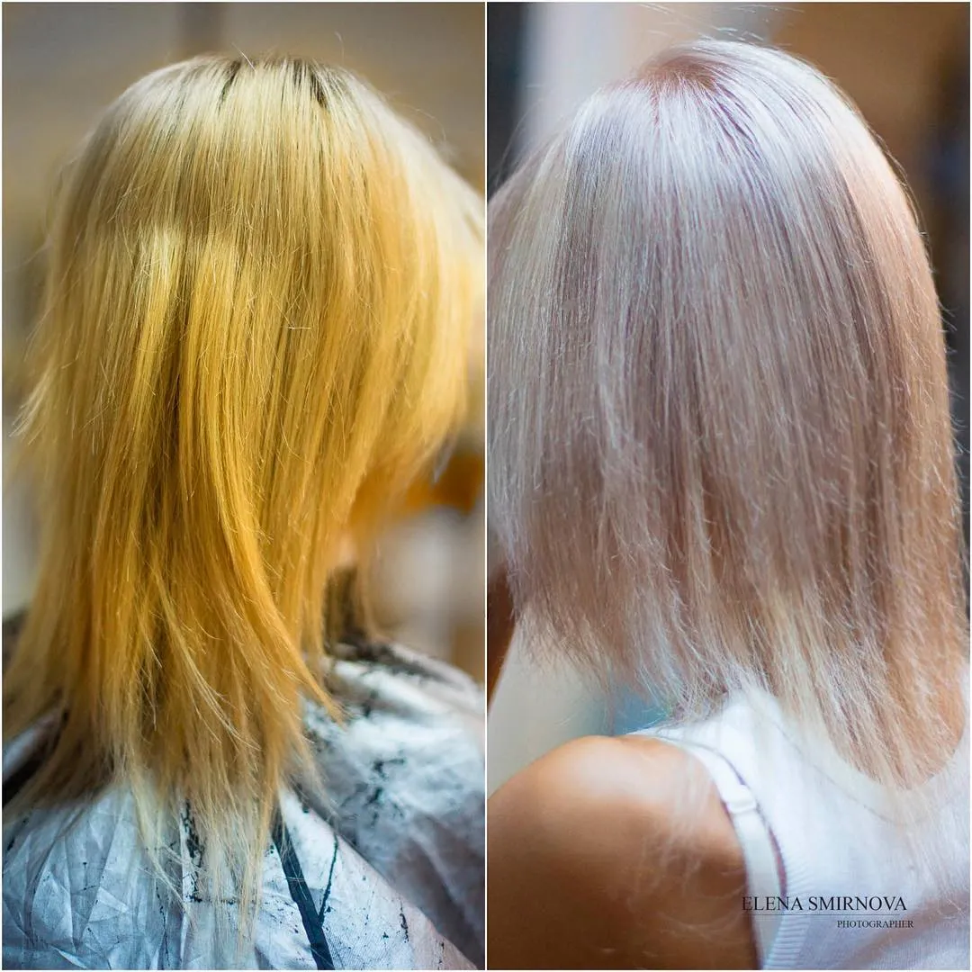 Визуальное руководство по: желтизна волос