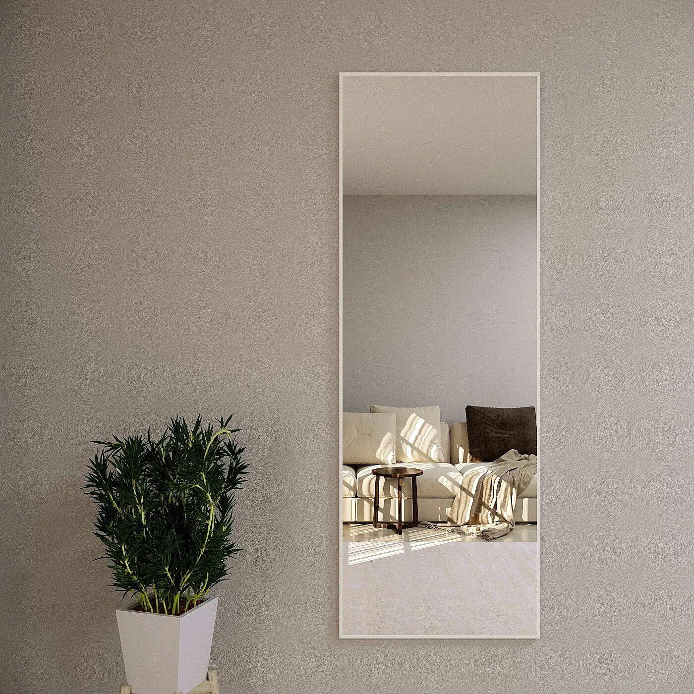 Визуальное объяснение: большие настенные зеркала