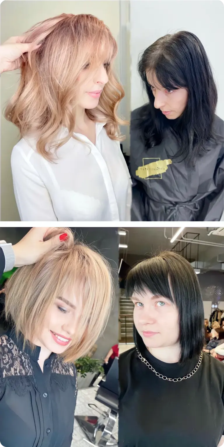 Обучение окрашиванию волос