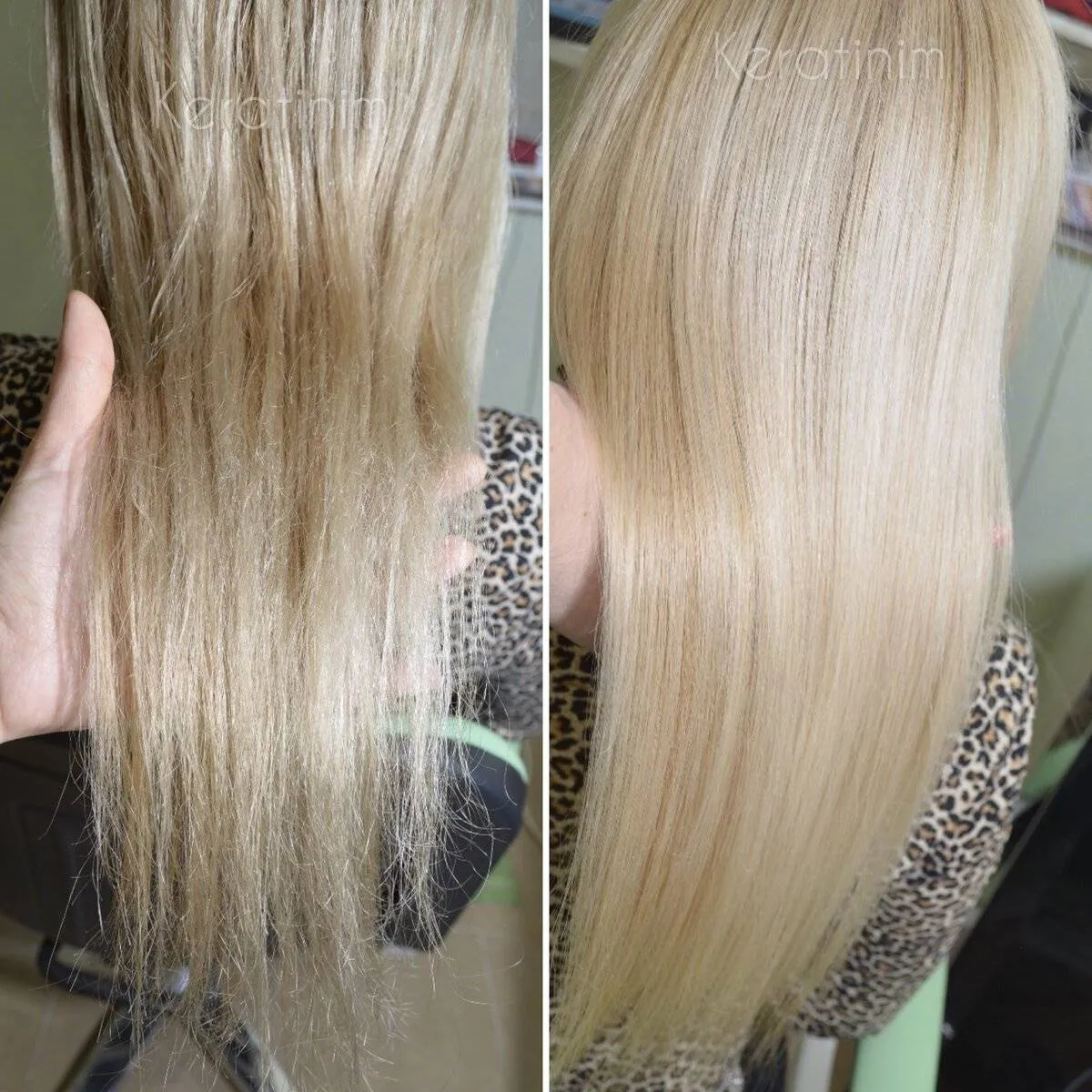 Визуальное объяснение: сухие волосы после окрашивания