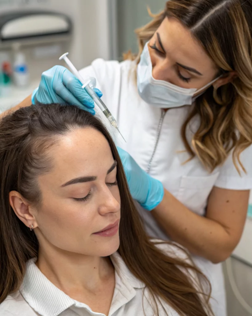 Консультация трихолога и диагностика состояния волос и кожи головы для назначения эффективного лечения