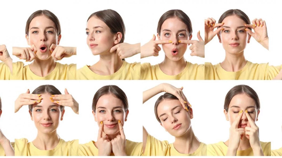 Визуальное руководство по: упражнения для лица