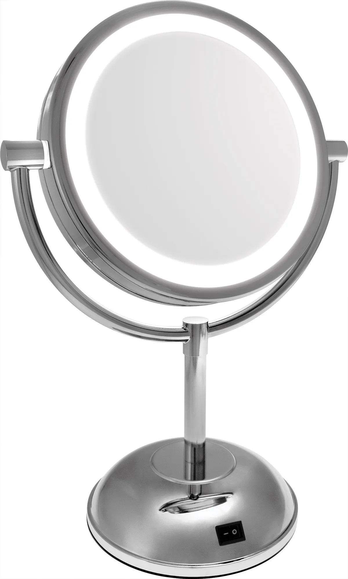 Современное косметическое зеркало с подсветкой для точного нанесения макияжа и ухода за собой