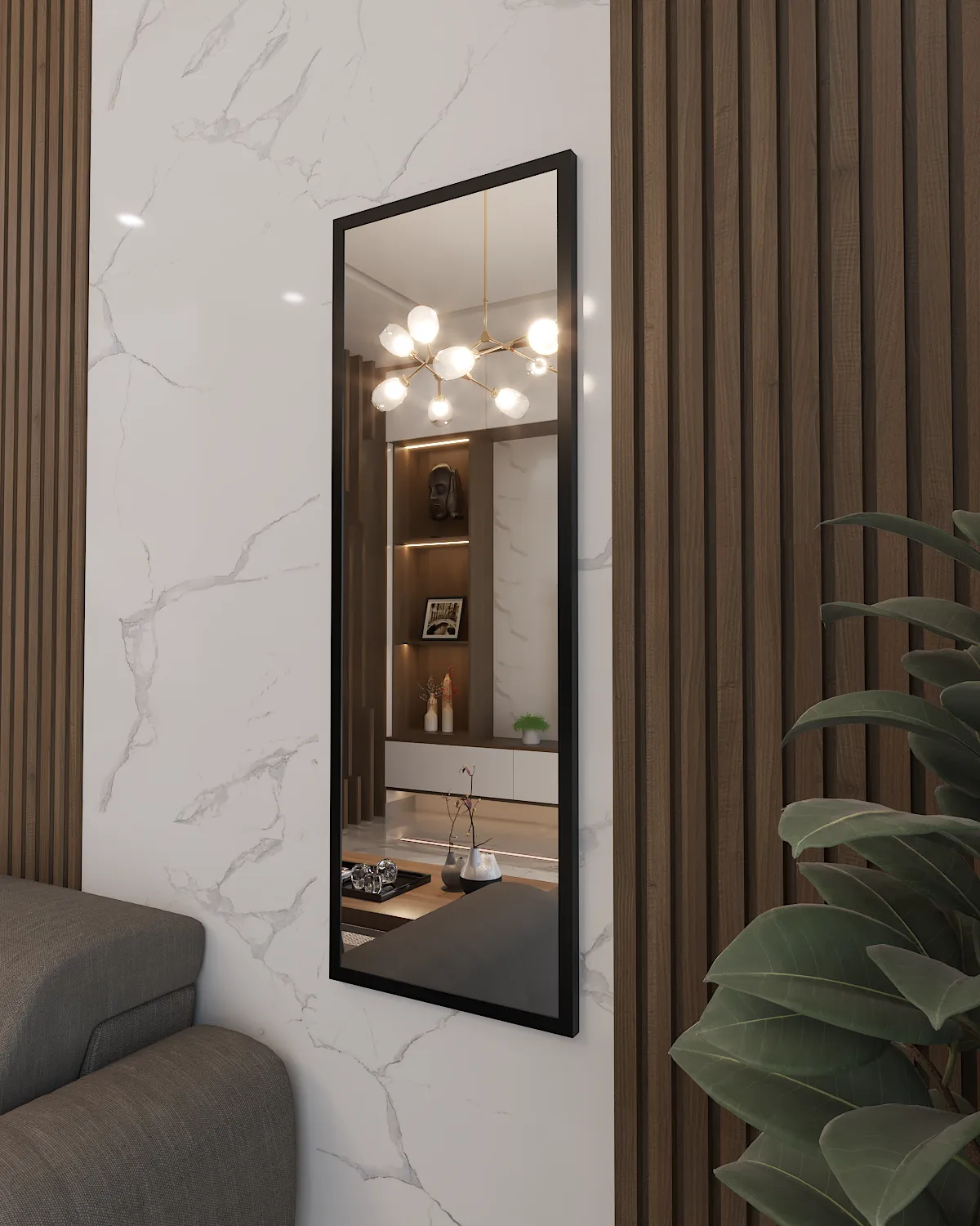 Визуальное объяснение: зеркала в коридор